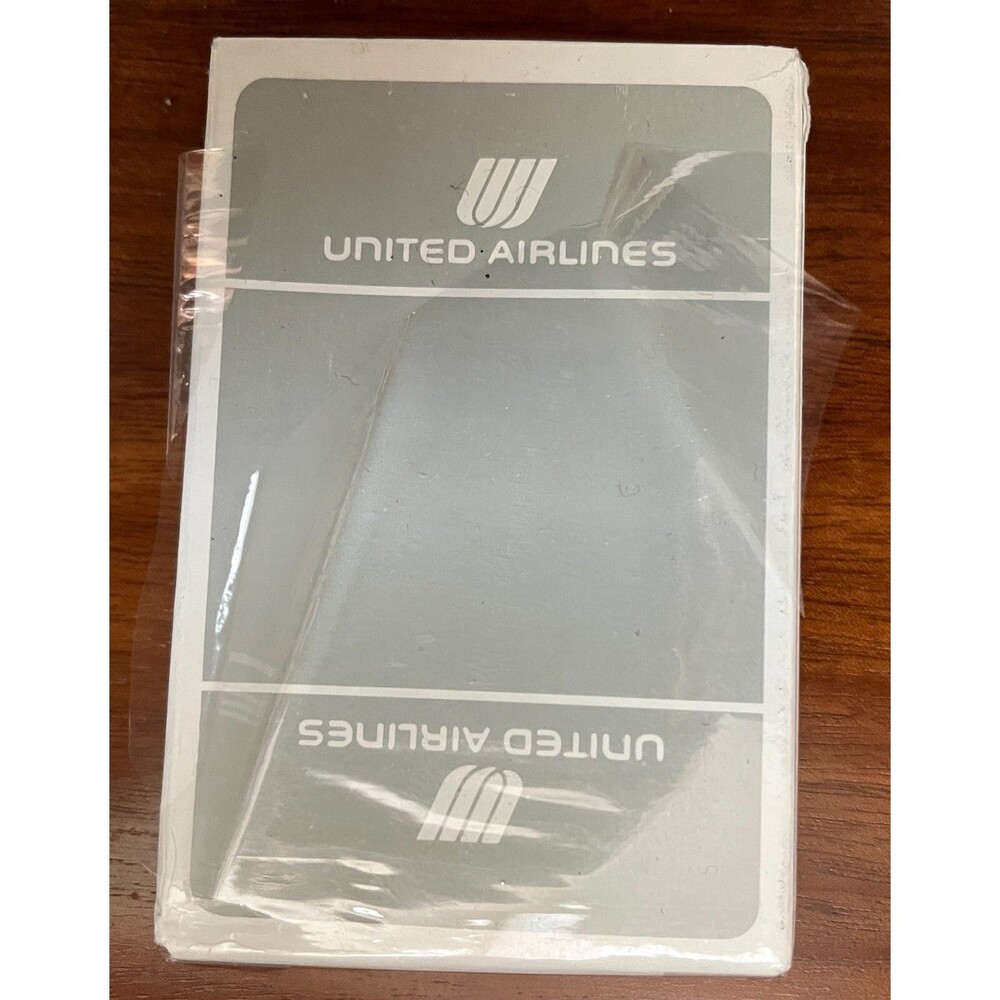 UAL United Airlines Playing Cards Gray Deck